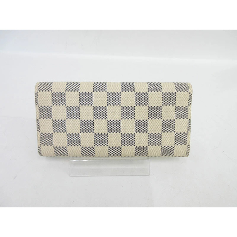 LOUIS VUITTON Damier Azur White Portefeuille Josephine Long Wallet - Picture 2 of 9
